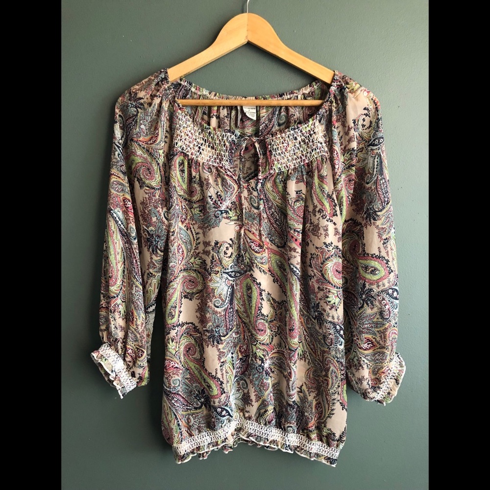Cute multicolor boho top
